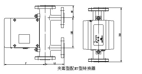 腐蚀性气体流量计外形尺寸图